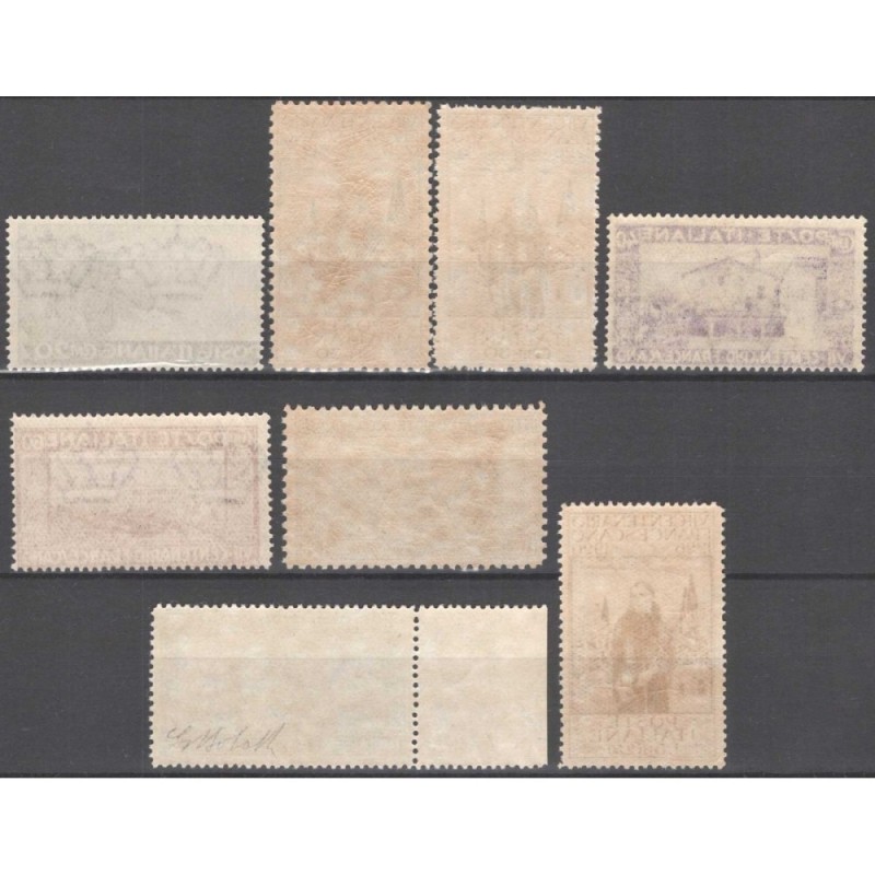 REGNO 1926 S. FRANCESCO 8 V. 1,25 L. 13 1/2 G.I MNH** CERT. BOLAFFI...
