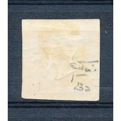 1858 PR. NAPOLETANE 10 gr. GIALLO ARANCIO (23a) CERTIFICATO G.O. (MH) Napoli francobolli filatelia stamps