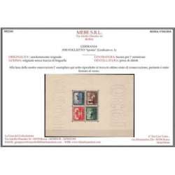 GERMANIA 1930 FOGLIETTO “Iposta” (Unificato n. 1) CERT. G.I. MNH** Germania francobolli filatelia stamps