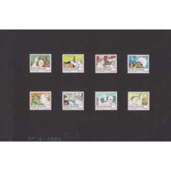VATICANO 1984 12 PROVE NON DENTELLATE I VIAGGI DEL PAPA Vaticano francobolli filatelia stamps