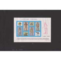 VATICANO 1987 2 PROVE DEL FOGLIETTO OLYMPHILEX 87 Vaticano francobolli filatelia stamps
