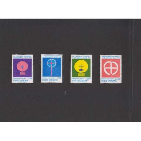 VATICANO 1989 PROVE NON DENTELLATE 44 CONGRESSO EUCARISTICO INTERNAZIONALE Vaticano francobolli filatelia stamps
