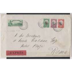 SAN MARINO 1929-35 VEDUTA 3 VALORI + 1929 ESPRESSO LIBERTA' 1,25 LIRE SU BUSTA San Marino francobolli filatelia stamps
