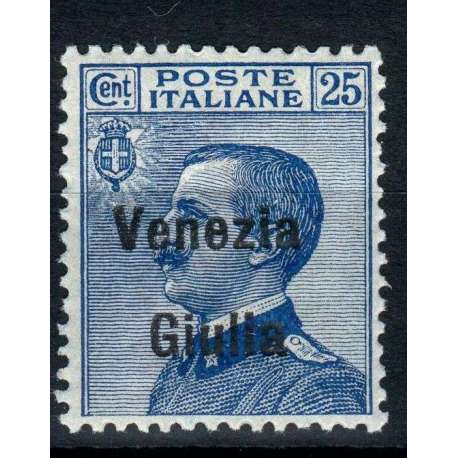 OCCUPAZIONI VENEZIA GIULIA 1918-19 25 CENTESIMI N.24 G.I MNH** Occupazioni francobolli filatelia stamps