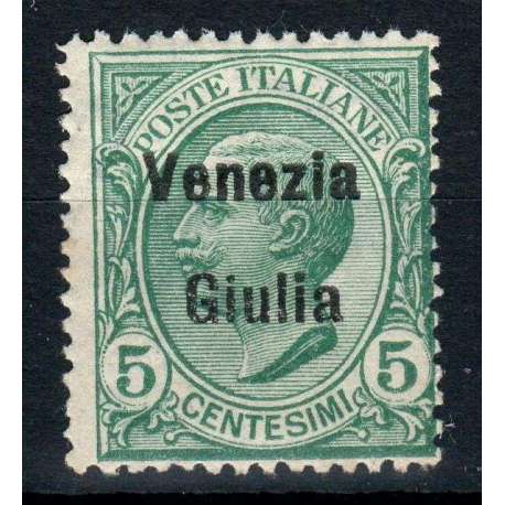 OCCUPAZIONI VENEZIA GIULIA 1918-19 5 CENTESIMI N.21 G.I MNH** Occupazioni francobolli filatelia stamps