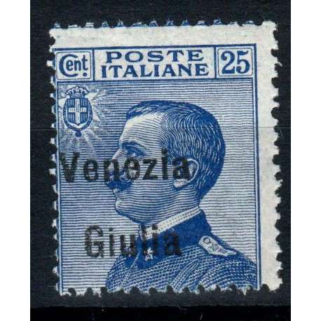 OCCUPAZIONI VENEZIA GIULIA 1918-19 25 CENTESIMI N.24 G.I MNH** Occupazioni francobolli filatelia stamps