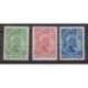LIECHTENSTEIN 1912 EFFIGE PRINCIPE GIOVANNI II 3 V. G.I MNH** CERT. Liechtenstein francobolli filatelia stamps