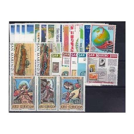 1988 SAN MARINO ANNATA COMPLETA G.I. San Marino francobolli filatelia stamps