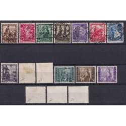 REGNO D'ITALIA 1938 PROCLAMAZIONE IMPERO 16 V. USATI ALCUNI ANNULLI ORIGINALI regno d' Italia francobolli filatelia stamps