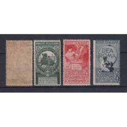 REGNO D'ITALIA 1911 UNITA' D'ITALIA 4 VALORI G.I MNH** regno d' Italia francobolli filatelia stamps