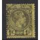 MONACO 1885 1 FRANCO NERO SU GIALLO CARLO III US. Monaco francobolli filatelia stamps