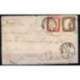 SARDEGNA 1858 10 C. N.14b + 40 C. N.16Ac + ANNULLO VAPORE USATI CERT. Sardegna francobolli filatelia stamps