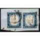 SARDEGNA 1857-58 COPPIA 20 CENTESIMI N.15Ab USATO Sardegna francobolli filatelia stamps