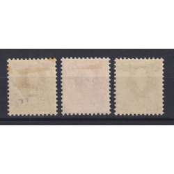 LIECHTENSTEIN 1925 COMPLEANNO PRINCIPE GIOVANNI II 3 V. G.O MH* Liechtenstein francobolli filatelia stamps