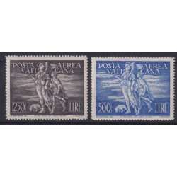 VATICANO 1948 POSTA AEREA TOBIA 2 V. G.I MNH** CERT. TOP QUALITY Vaticano francobolli filatelia stamps