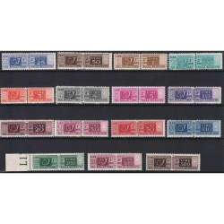 1946-51 REPUBBLICA PACCHI POSTALI RUOTA 15 VALORI G.I MNH** CERT. repubblica italiana francobolli filatelia stamps