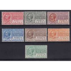 REGNO 1926-28 P/A SERIE COMPLETA 7 V. G.I MNH** CERT. PERFETTAMENTE CENTRATI regno d' Italia francobolli filatelia stamps
