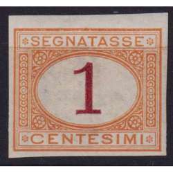 REGNO D' ITALIA 1870-74 SEGNATASSE 1 CENTESIMO PROVA D' ARCHIVIO N.P3 G.I MNH** regno d' Italia francobolli filatelia stamps