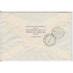1952 TRIESTE "A" GIORNATA DELLE FORZE ARMATE 3 V. S.28 SU BUSTA VIAGGIATA Colonie e Occupazioni francobolli filatelia stamps